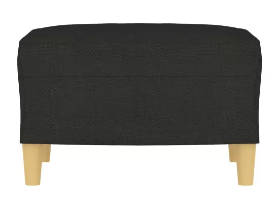 Repose-pied Noir 60x50x41 cm Tissu