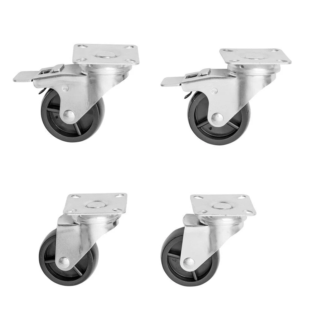 Roulette pivotante à fixer x4