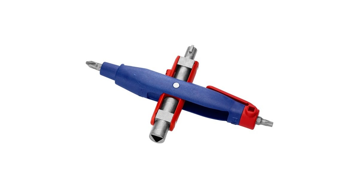KNIPEXStiftschakelkastsleutel 00 11 07 dopsleutel  (Blauw/rood, Lengte 145 mm)