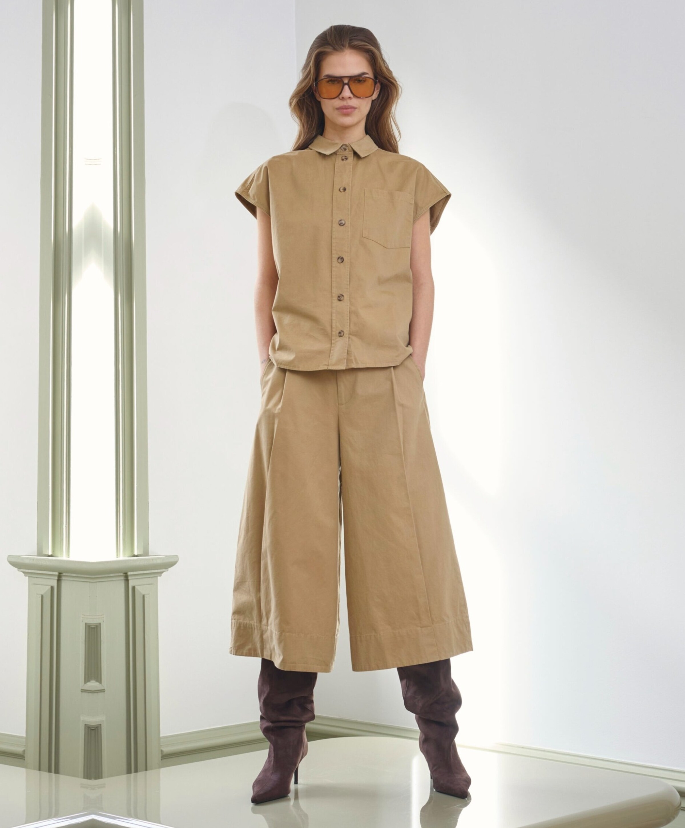 Co'Couture Dames blouse beige