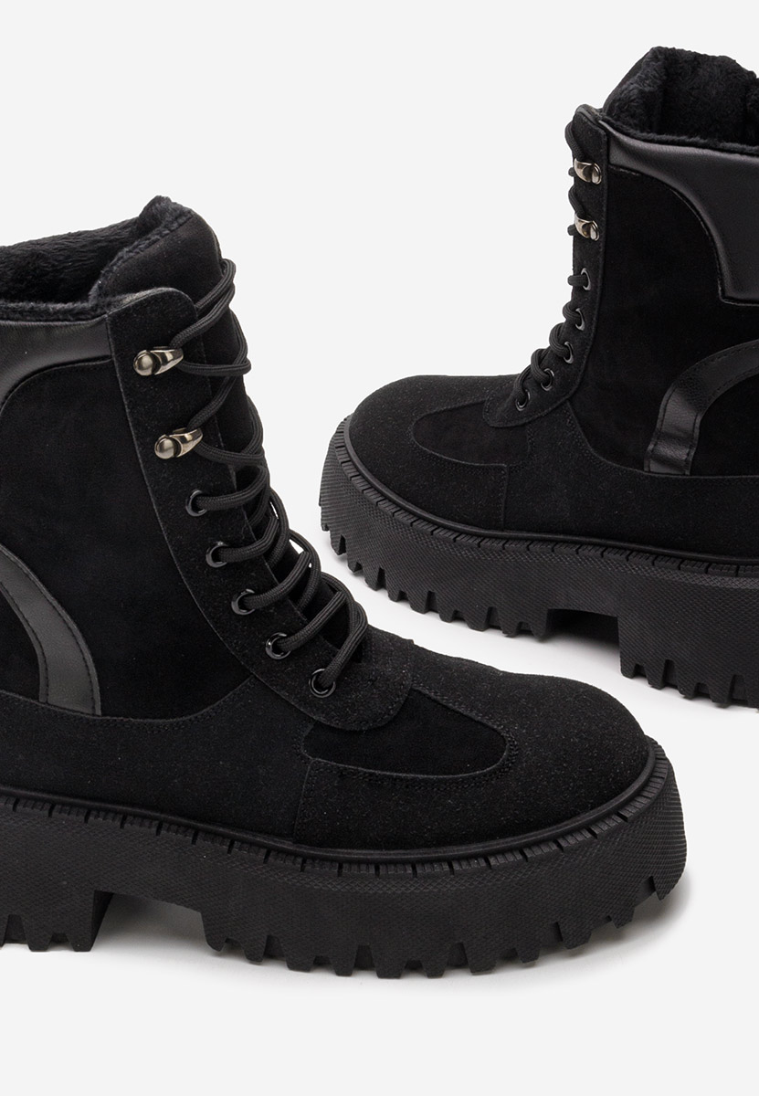 Bottines à lacets femme noirs Ermitas