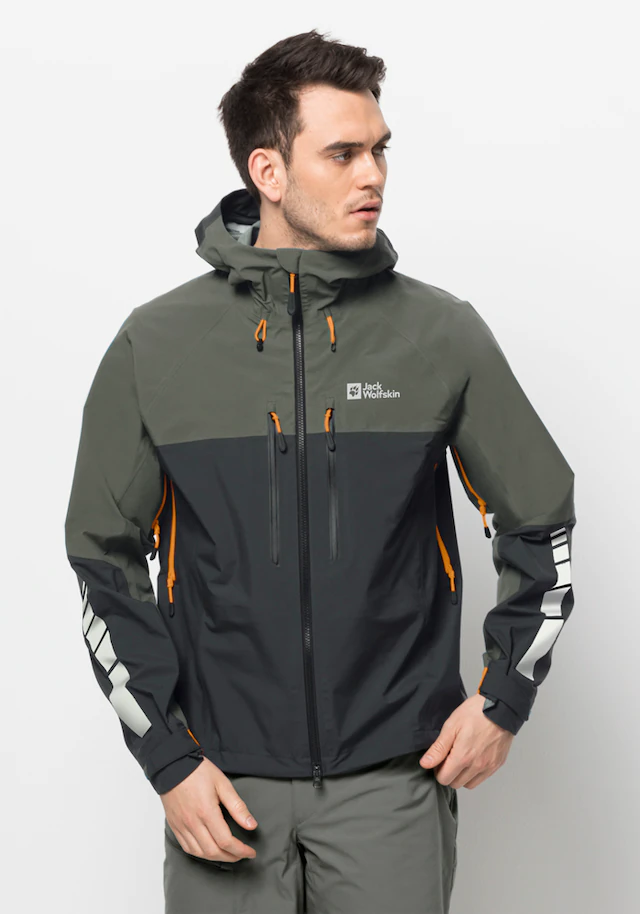 Jack Wolfskin Fahrradjacke »MOROBBIA 3L JKT M« mit Kapuze