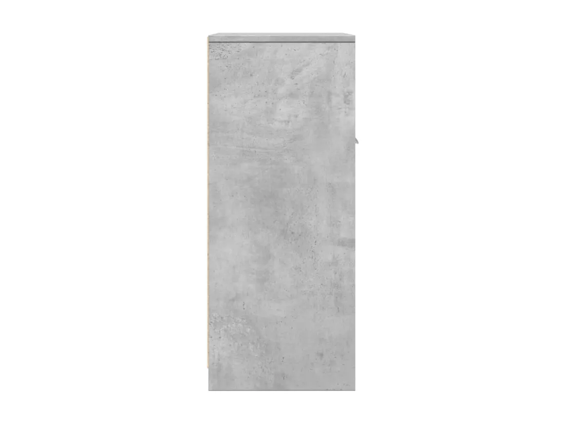 Armoire de salle de bain Gris béton 60x33x80 cm Aggloméré