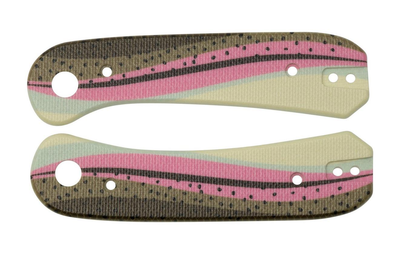 KNAFS Lander Scales KNAFS-00088 Rainbow Trout G10, handgreepschalen