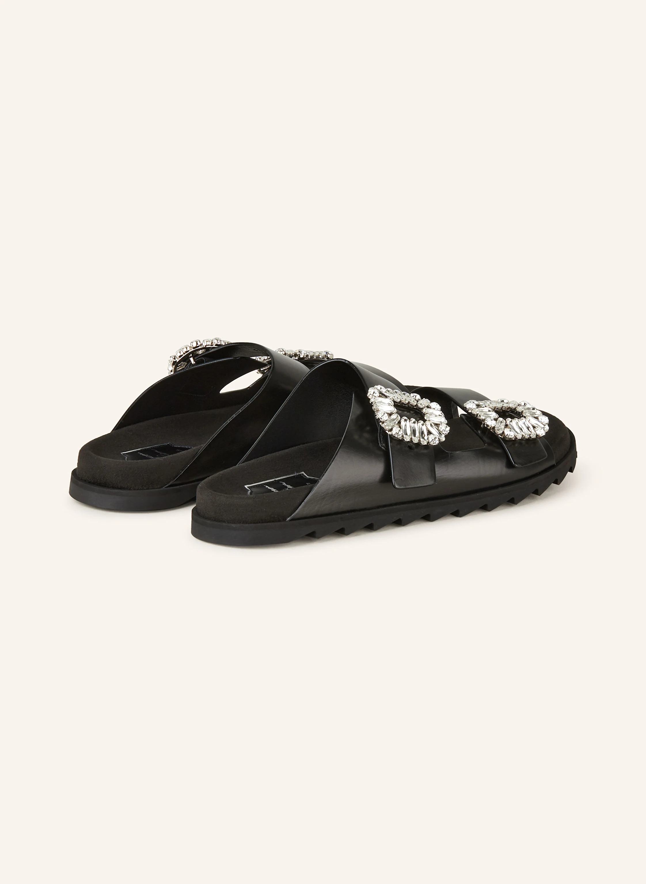 Roger Vivier Pantoletten SLIDY VIV‘ mit Schmucksteinen