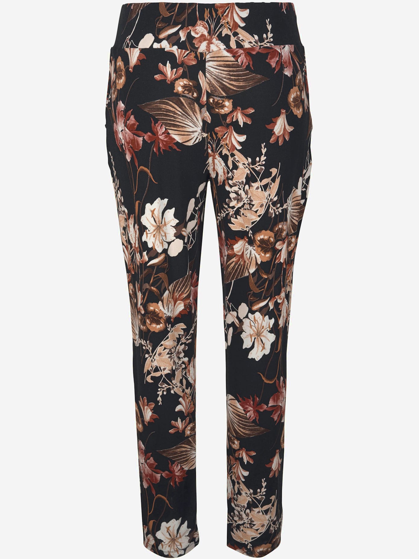 Pantalon en jersey pantalon en tissu avec élégant imprimé floral