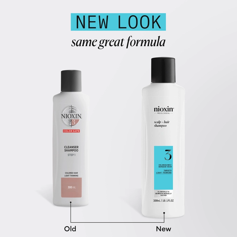Nioxin System 3 Scalp + Hair Shampoo 300 ml - Colored/Dry/Damaged Hair
