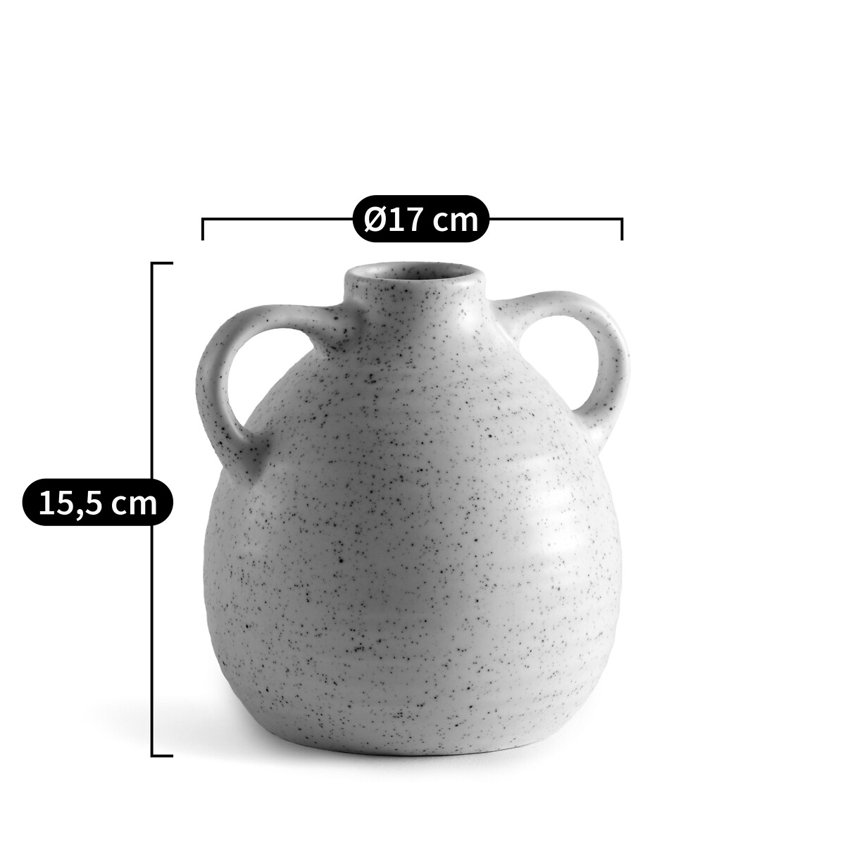 LA REDOUTE INTERIEURS<br>Vaso de cerâmica Alt.15,5 cm, Kuza