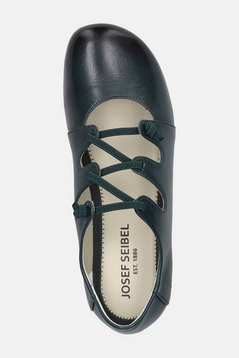 Josef Seibel, Lederschuh, farbige Sohle, Weite H, petrol