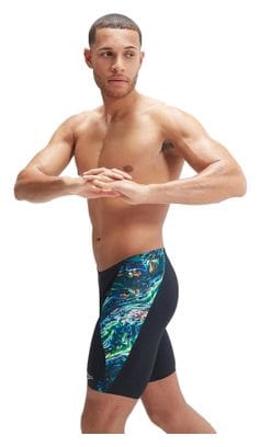 Maillot de bain Speedo Jammer Eco  Placement digital V-CUT Noir/Bleu