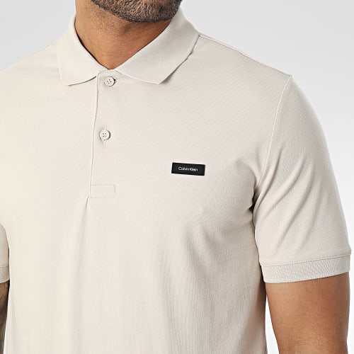 Polo Manches Courtes Stretch Pique Slim 1196 Beige