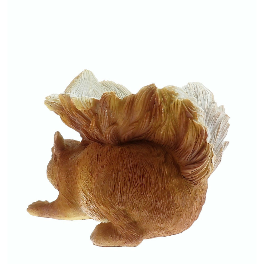 Mangeoire forme écureuil, hauteur 12 cm, oiseaux