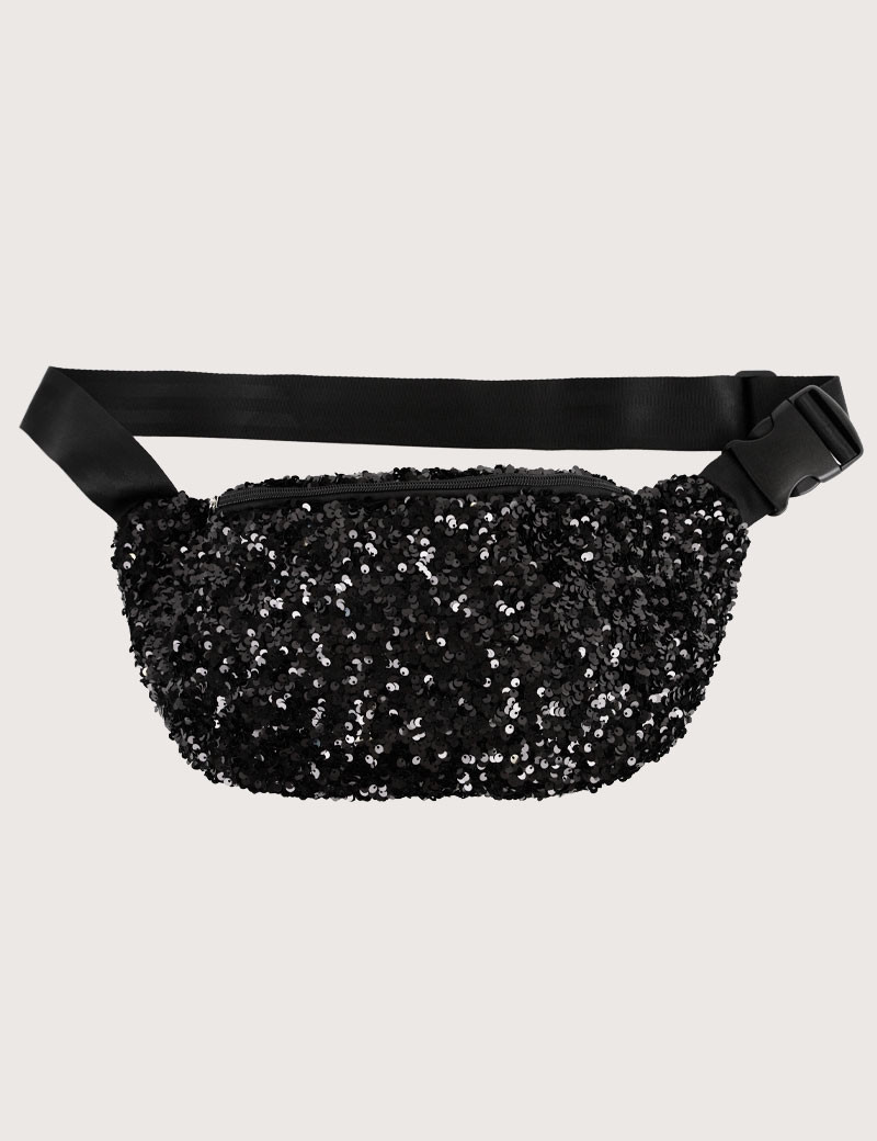 PIECES BANANE SEQUINS STEPHANIA NOIR