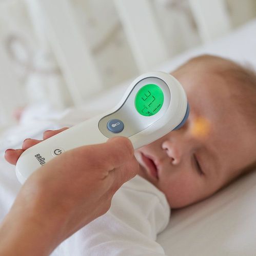Braun - No Touch Thermometer - Digitale Thermometer - Wit - Met Pilootlicht