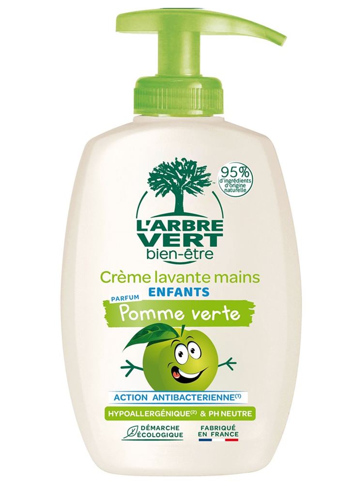 L'ARBRE VERT Flüssigseife Kinder<br>300 ml, Dispenser, flüssig, Grüner Apfel französisch