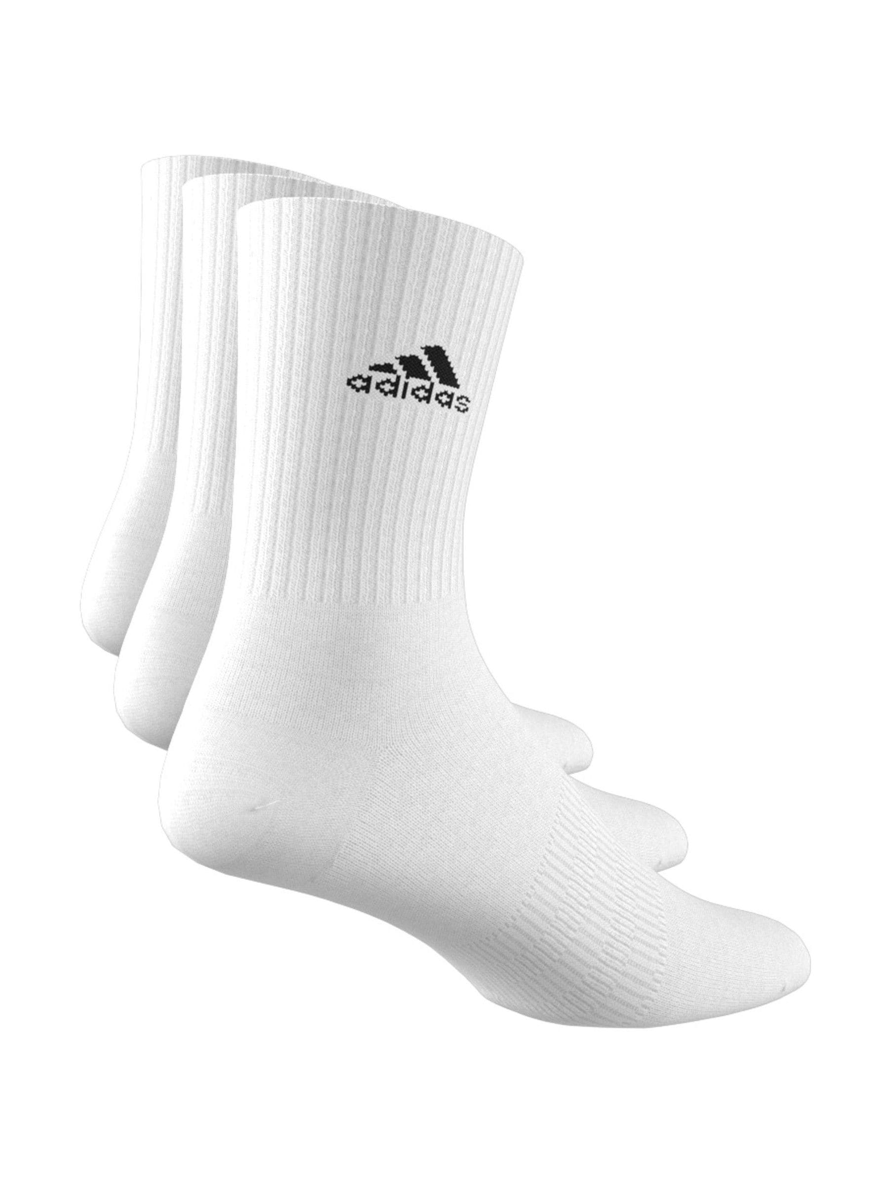 Duivenwit - Verpakking van 3 - Verpakking van 3 zachte adidas crew sokken
