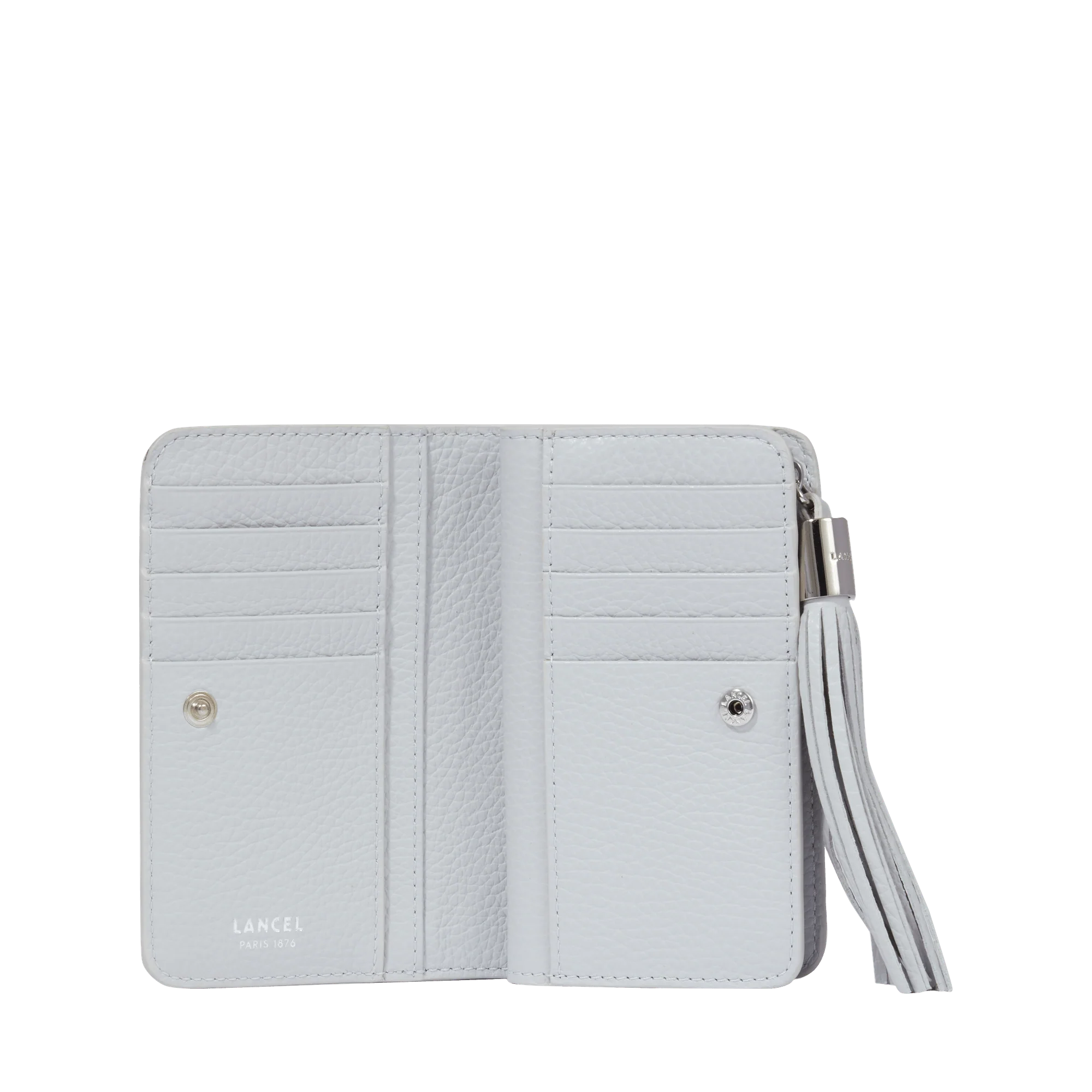 Portefeuille rectangulaire compact zippé Premier Flirt de Lancel-Glace