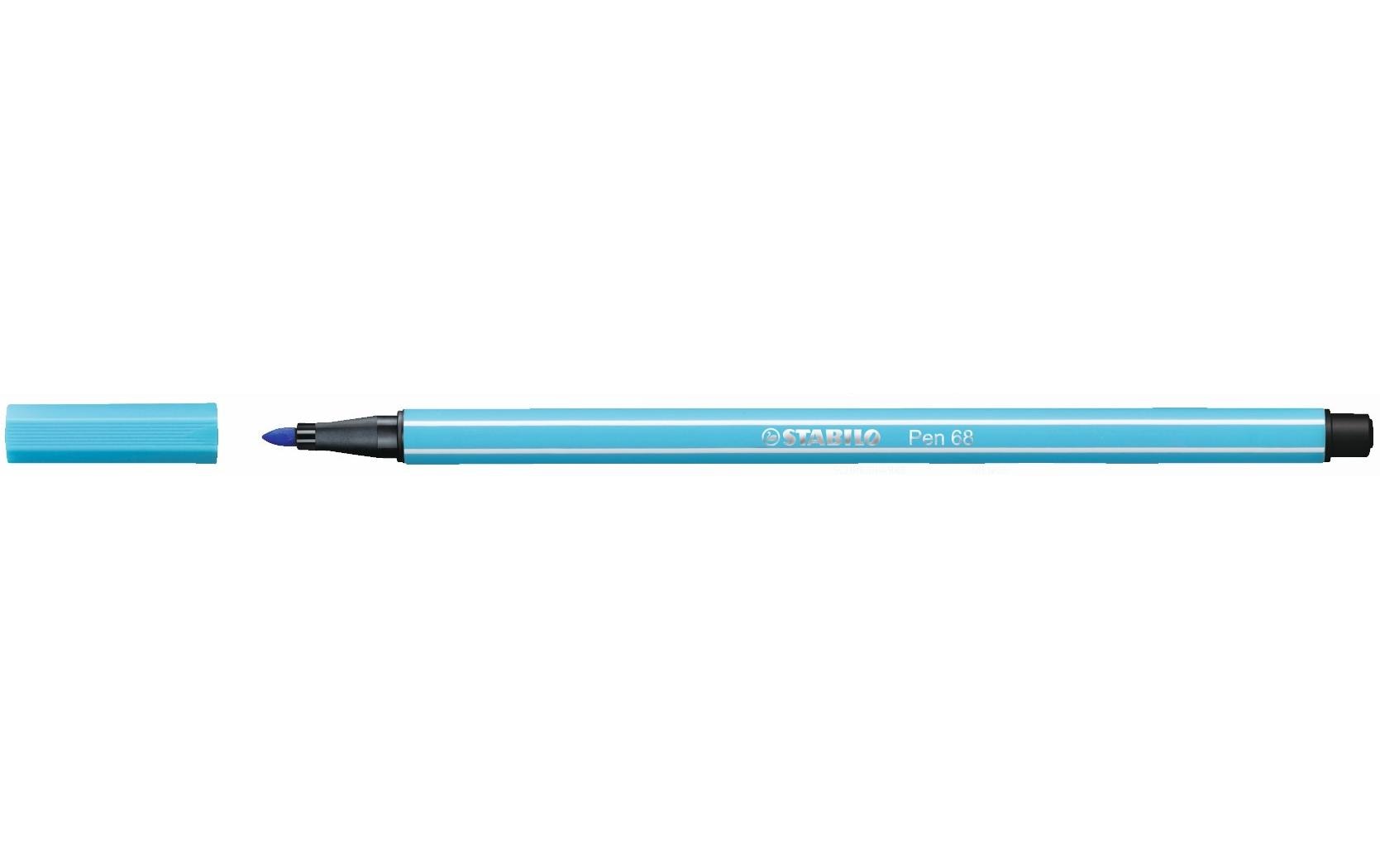 Fasermaler Pen 68 Hellblau, 10 StückFilzstift mit ausdrucksstarken Farben