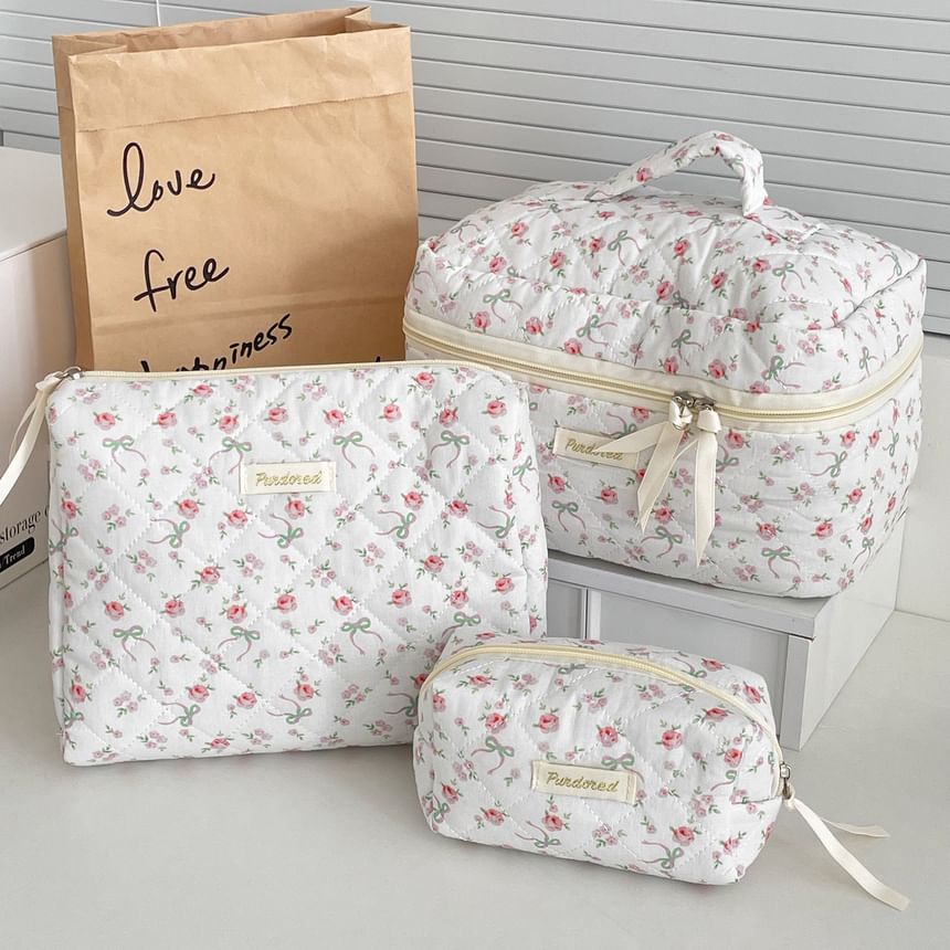 ZenlyHabit - Cartoon Paneel Stoffen Make-up Tas / Etui (Diverse Ontwerpen)