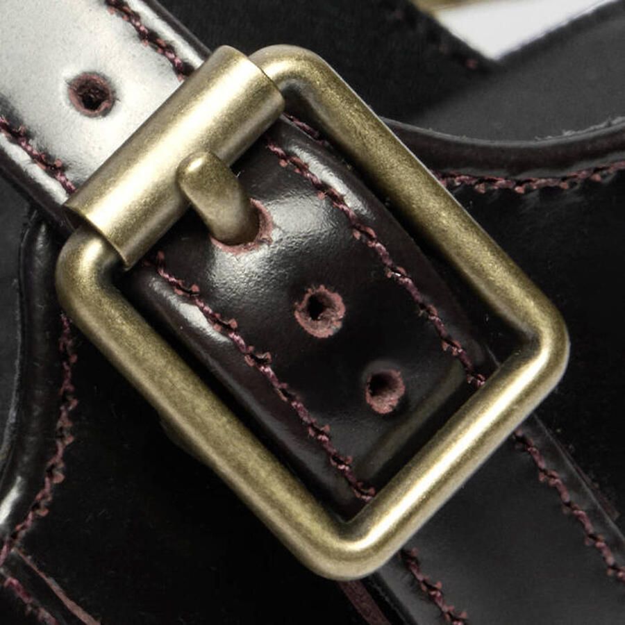 Dr. Martens Madaline Cherry Red Arcadia lak slingback loafers cherry red arcadia