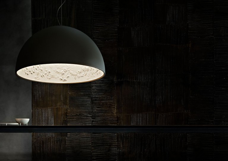 Flos Skygarden 2 hanglamp Ø90 mat zwart