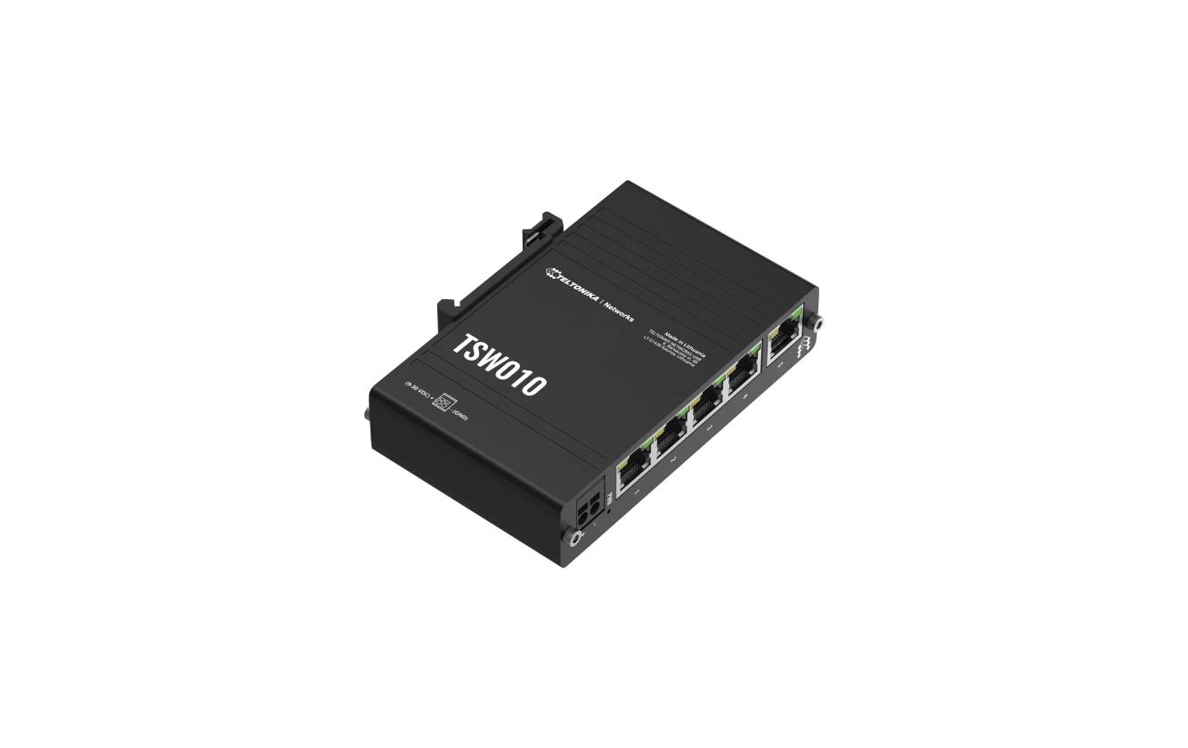 Rail Switch TSW010 5 PortSwitch mit DIN-Schiene