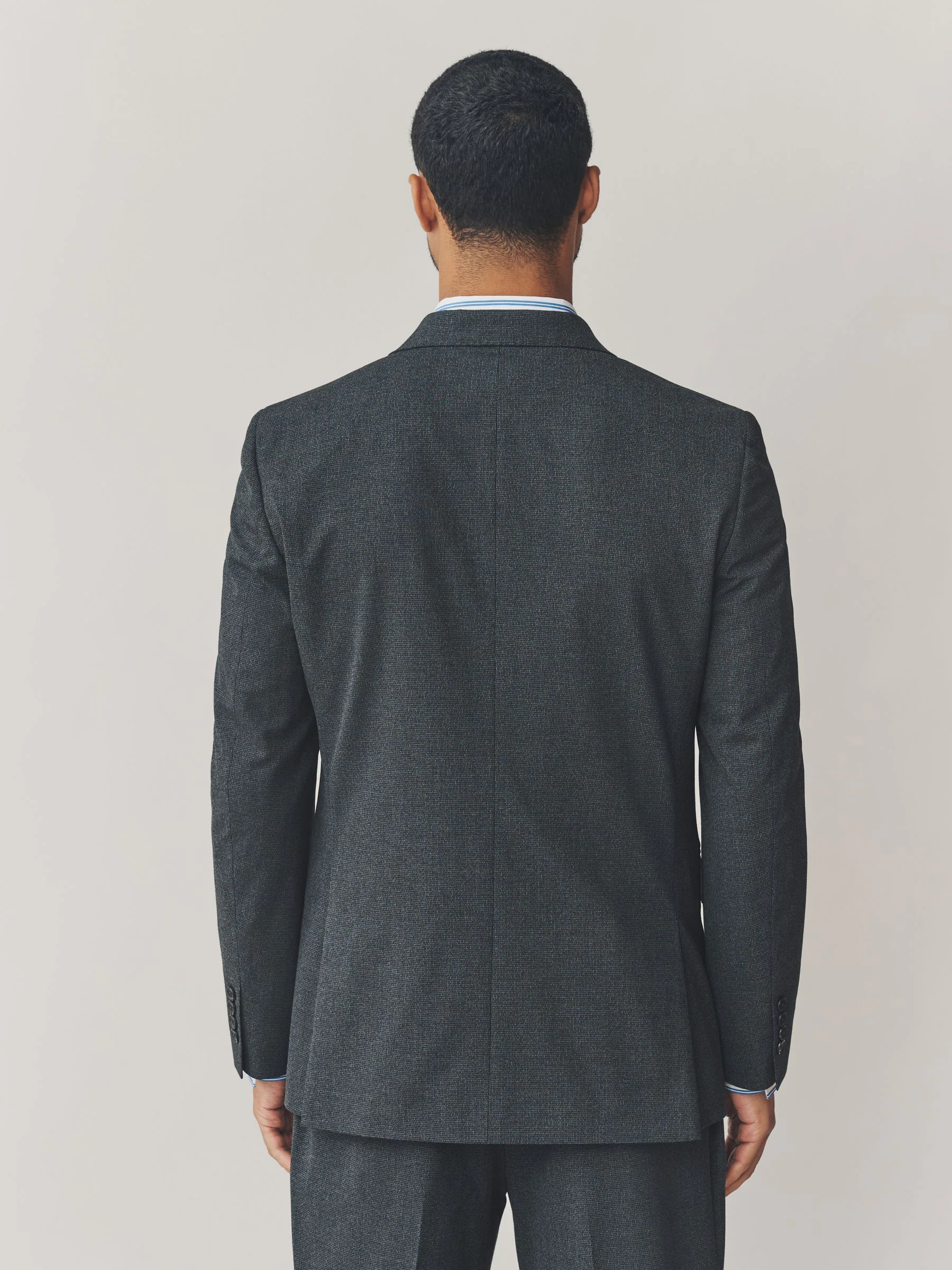 Grijs - Texture Motionflex Stretch Suit Jacket