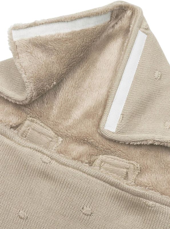 Meyco Baby Mini Knots voetenzak - sand - 40x82cm