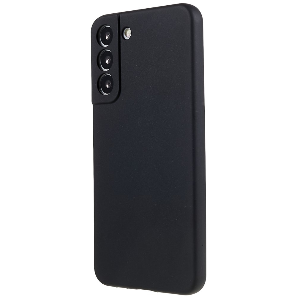 Samsung Galaxy S22 5G Gummi Case Hülle mit Kameraschutz - Schwarz (Matt)