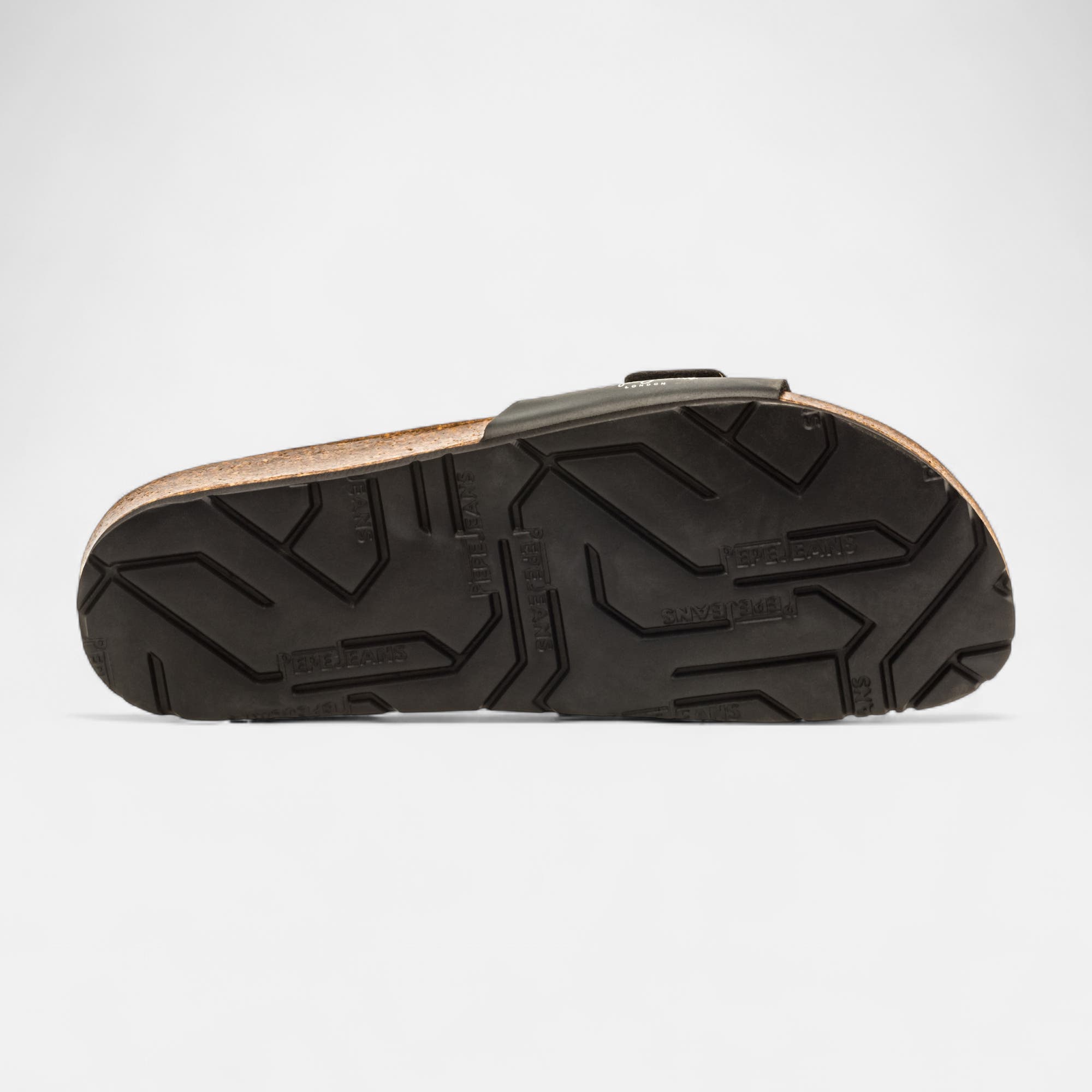 Mules semelle liège Homme noir