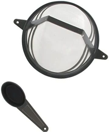 Fackelmann - Herbruikbaar Koffiefilter - Maat 4 - Inclusief Doseerlepel - Kunststof - Nylon Gaas