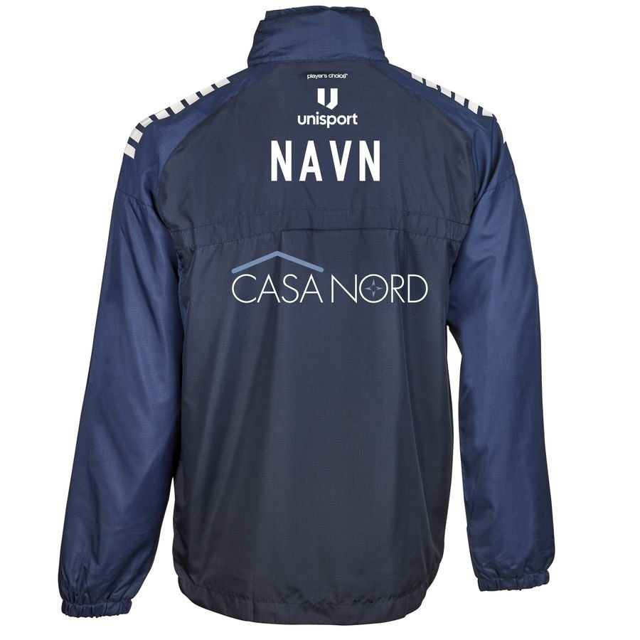 Lyngby BK Veste d'Entraînement - Bleu Marine/Blanc (KUN NAVNETRYK)