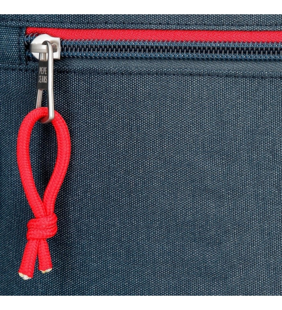 Mochila escolar adaptável Pepe Jeans Kay, azul escuro