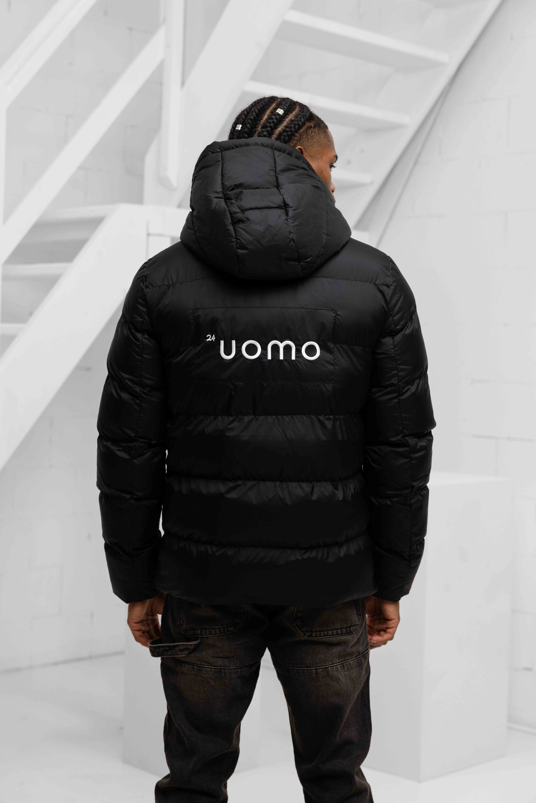 24 Uomo Puffer 2.0 Jacket Heren Zwart