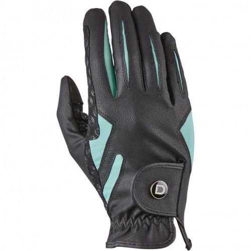 Luvas de equitação Cool-it Gel unissex para adultos, preto/azul
