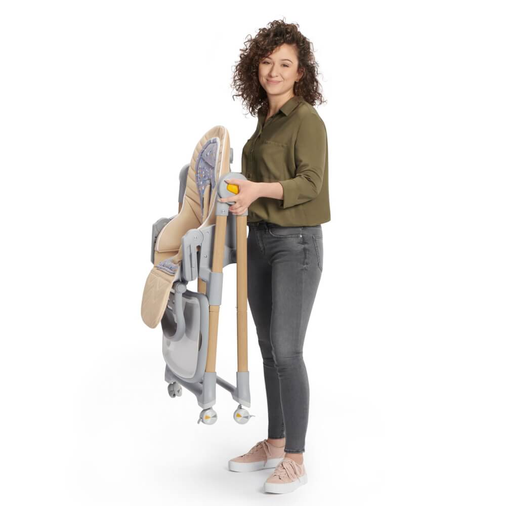 Kinderkraft Hochstuhl LASTREE grey