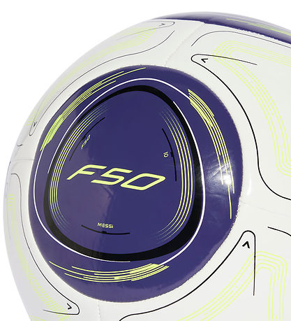 adidas Performance Fodbold - Messi CLB - Hvid/Bl?/Neongul