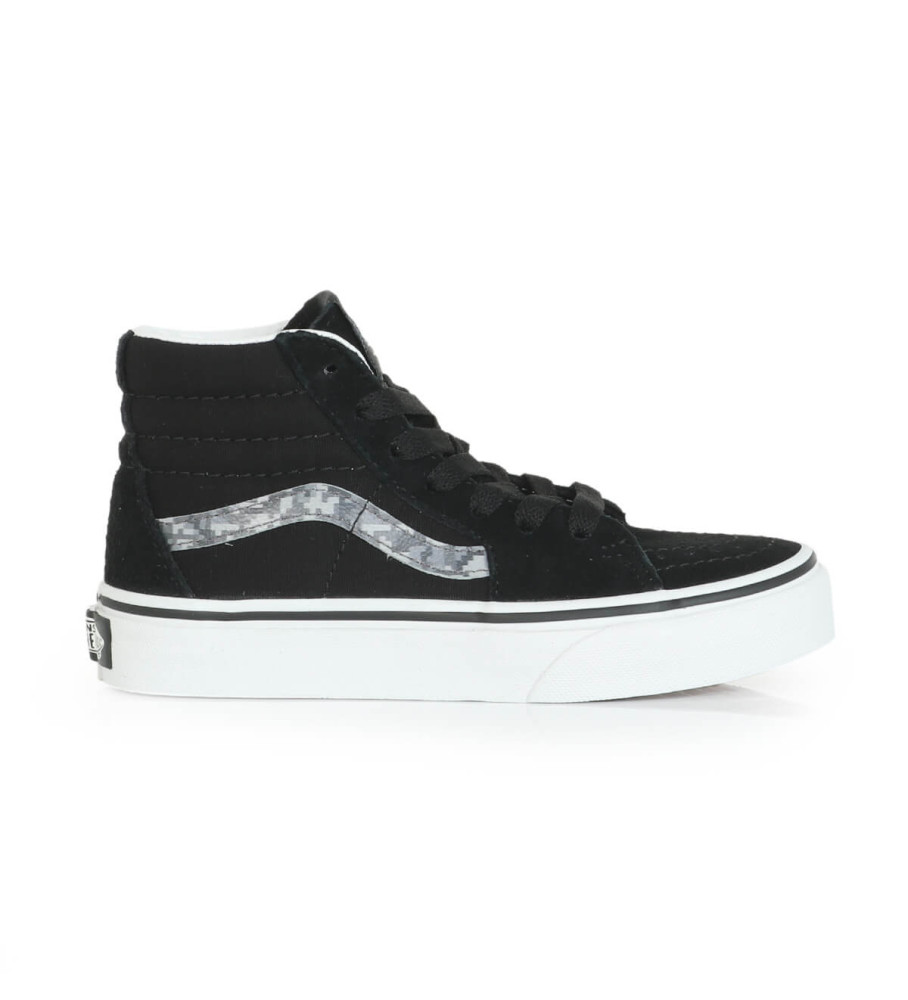 Tênis Vans Sk8-Hi Digicamo de couro, preto