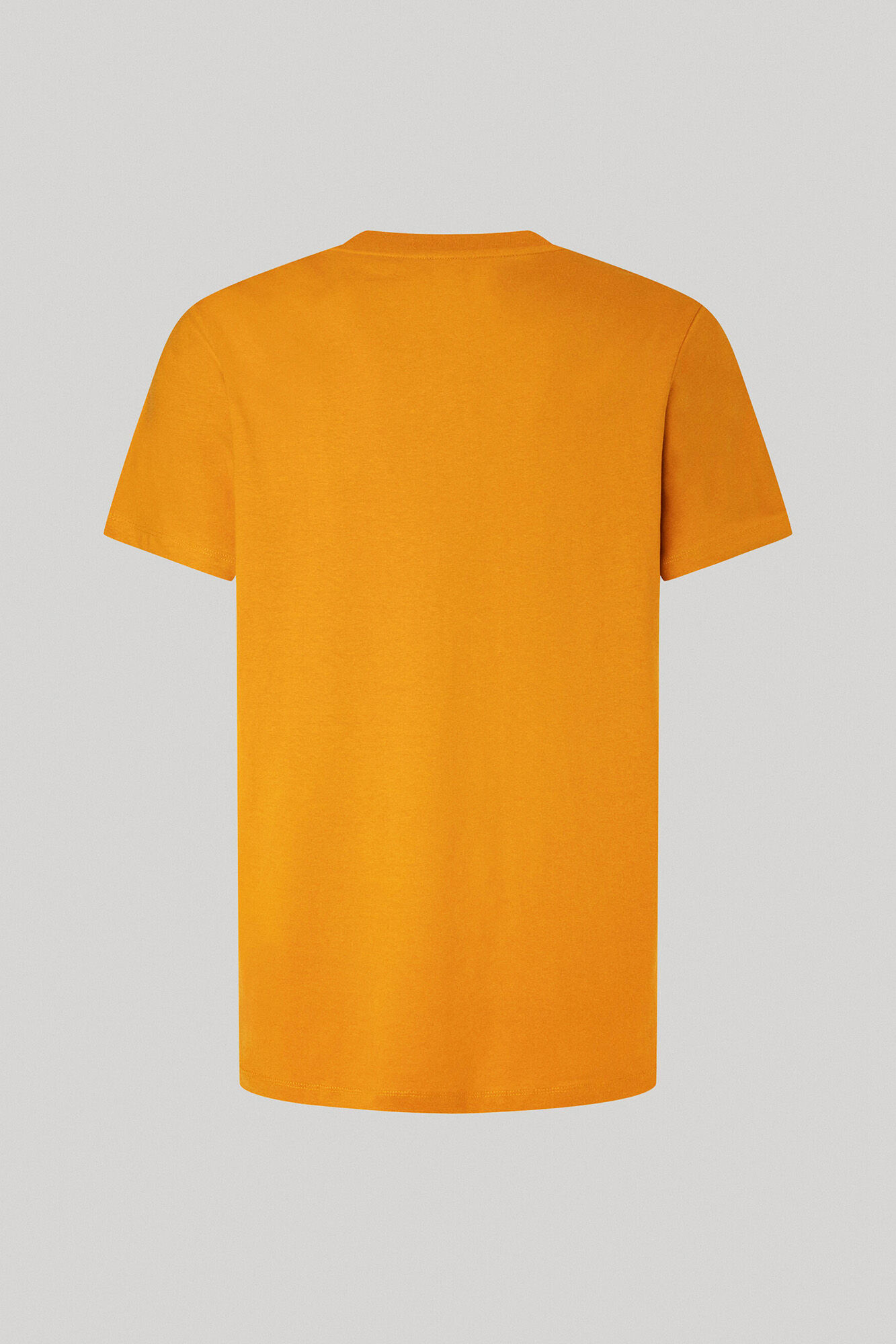 estampa de logotipo em camiseta