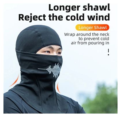 Cache-cou motocycliste en polaire  cagoule  masque facial pour l'hiver