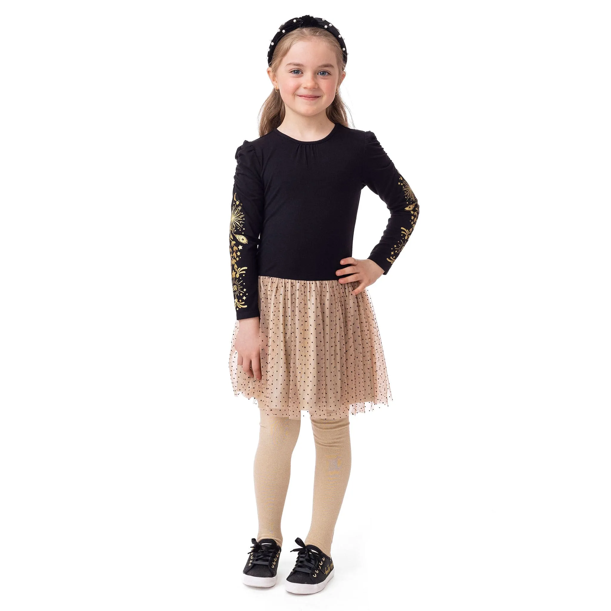 Nanö Robe Dorée Confetti 2-6ans
