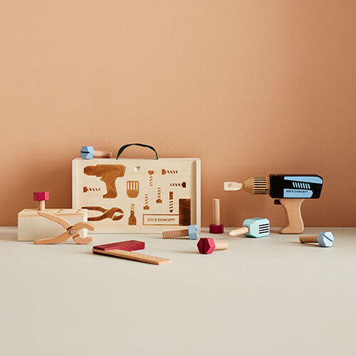 Kids concept houten gereedschapskoffer kids hub