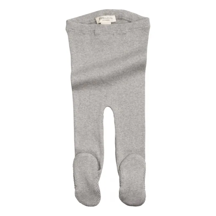 Minimalisma Legging à Pied Bamse Soie et Coton | Gris