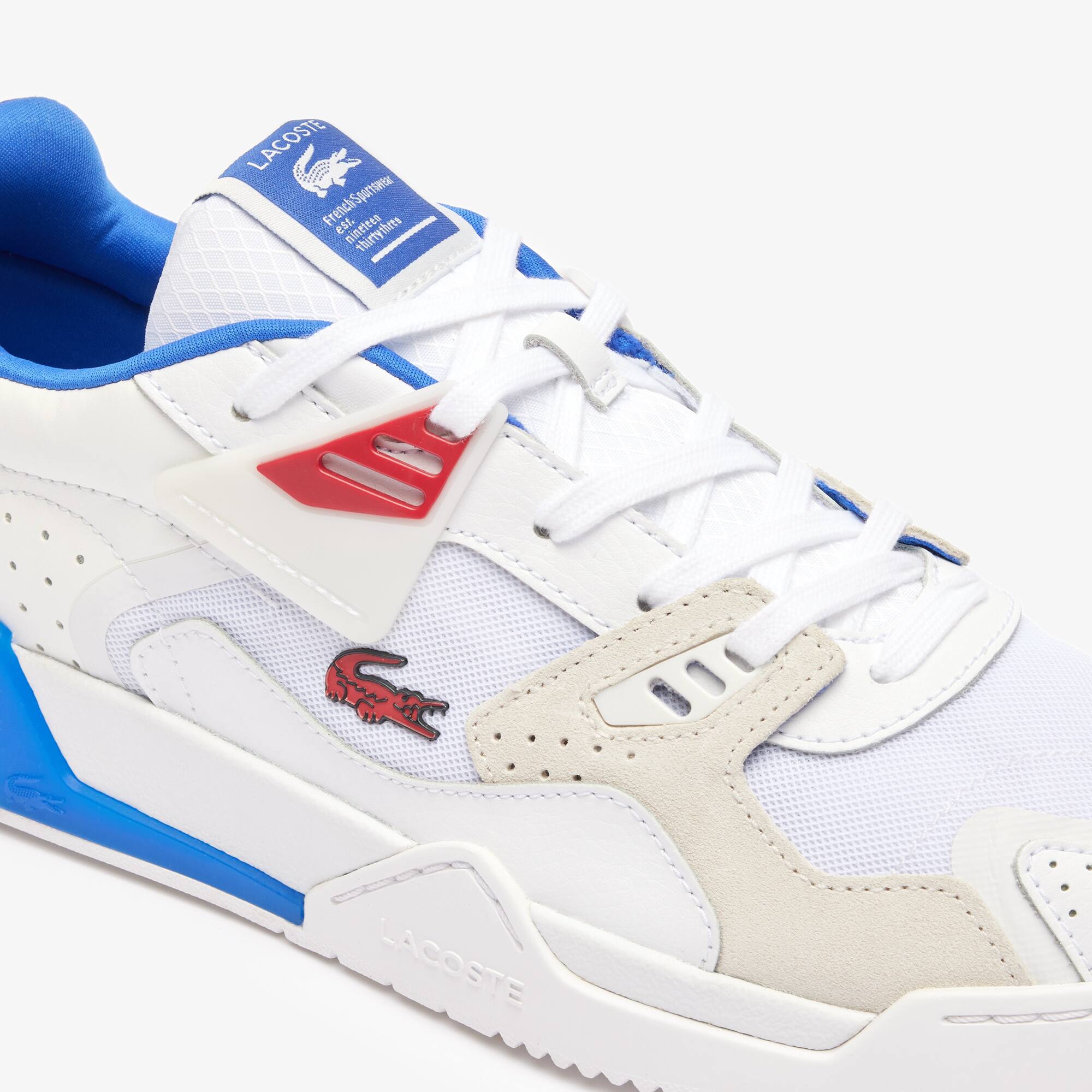 Herren-Sneakers LT 125 aus Leder mit Kontrast-Lasche Sneakers - Weiss - Lacoste - Herren