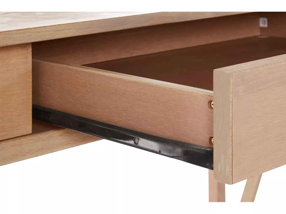 Titian | Bureau avec 1 tiroir en gris