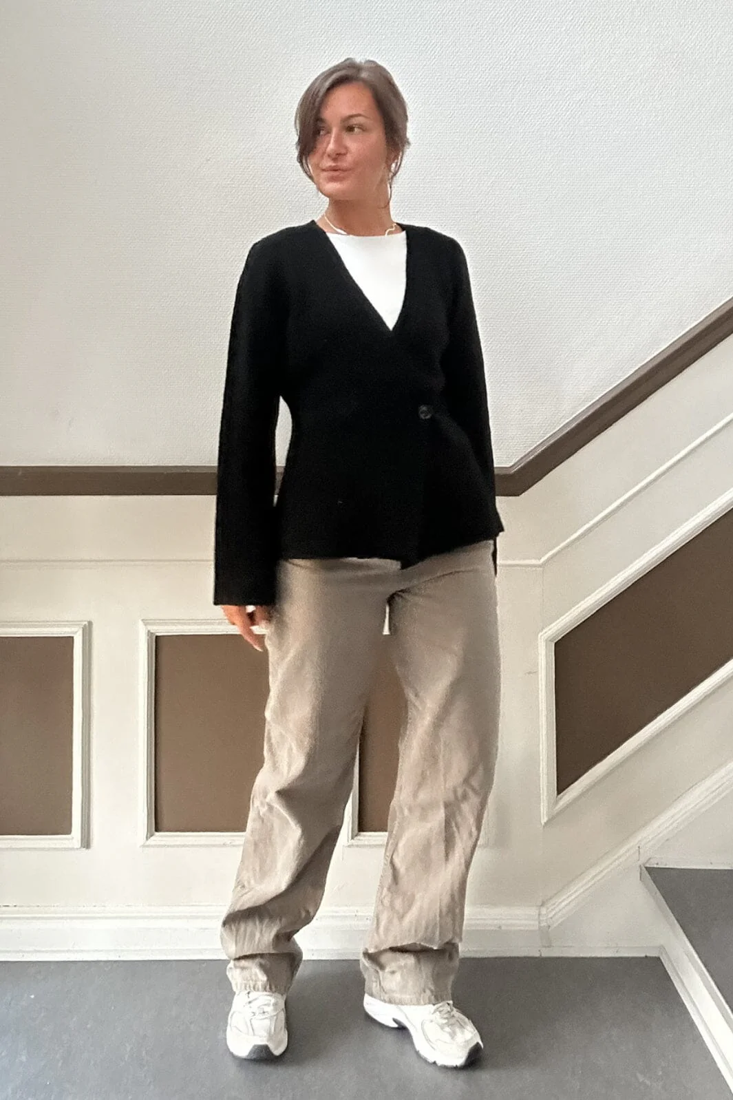 Neo Noir Marie Louise Knit Cardigan black