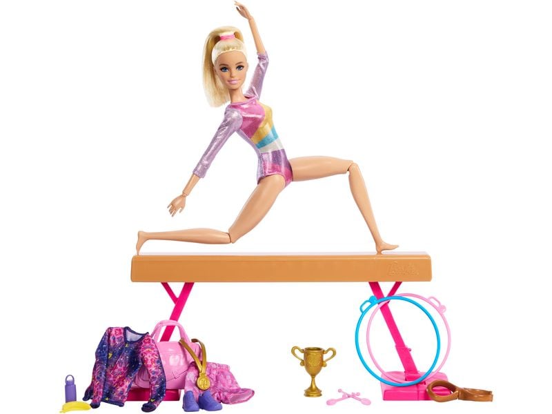 Barbie Spielset Barbie Refresh Gymnastics Olympische Spiele-Spielset für siegreiche Geschichten