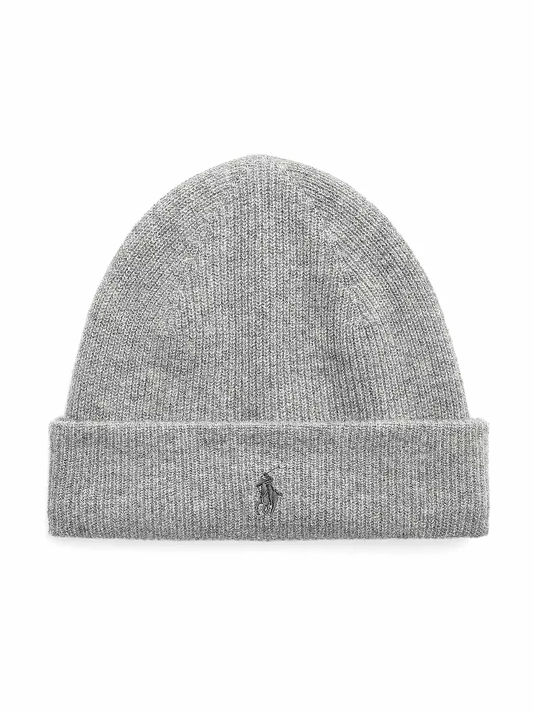 POLO RALPH LAUREN Kaschmirmütze - Haube  hellgrau