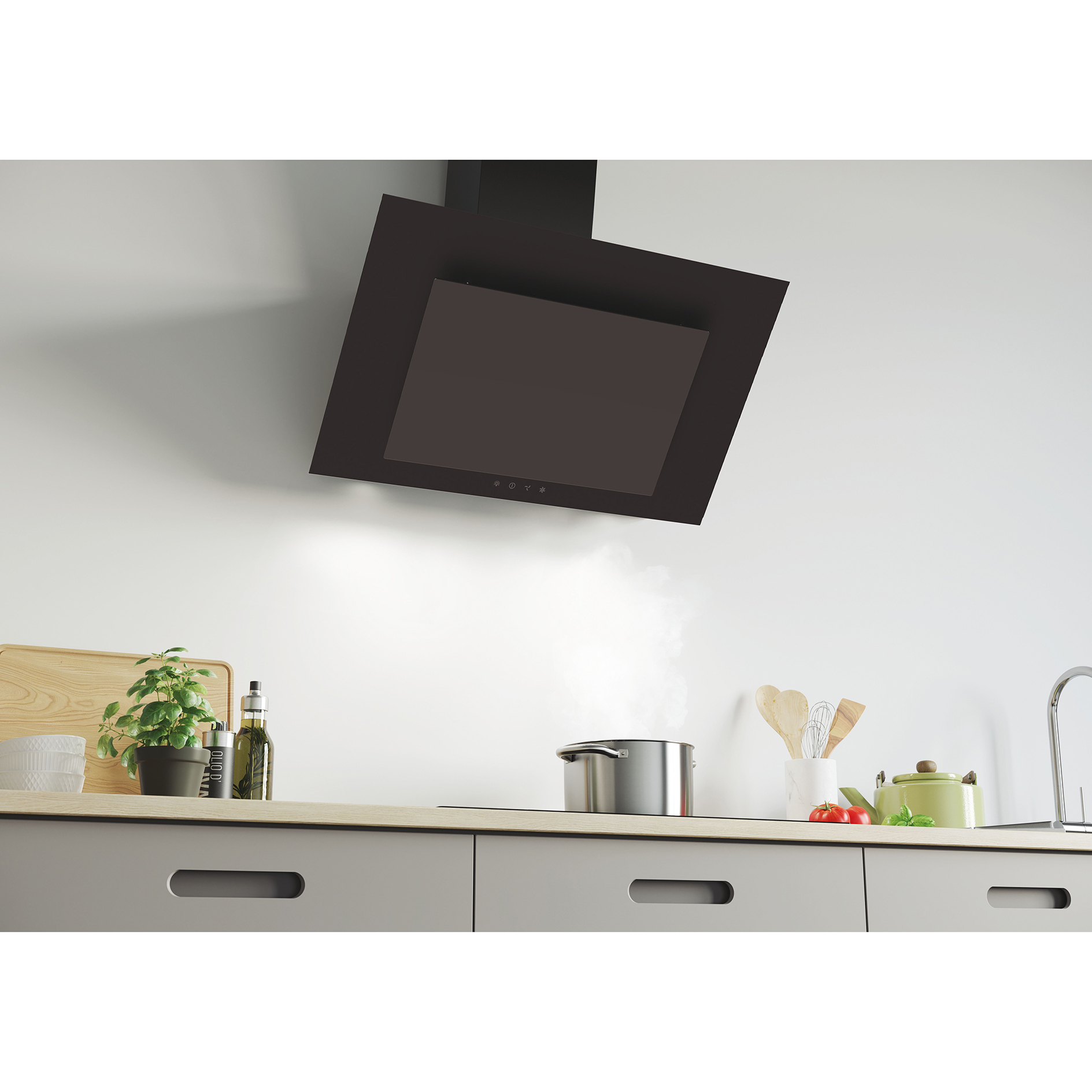 CANDY Kopffreihaube CVMAD60/1N/S DE - schwarz - 60 cm- A