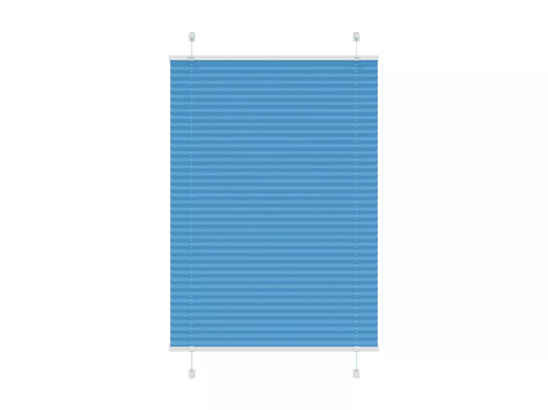 Store plissé bleu 85x150 cm largeur du tissu 84,4 cm polyester